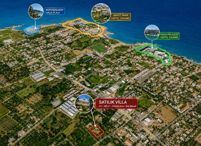 4+1 Detached Villa For Sale On A 2-acre Plot In Karaoğlanoğlu